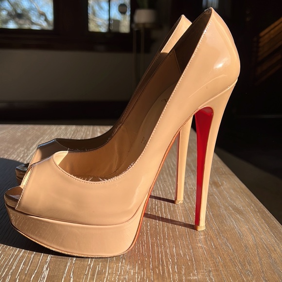 Christian Louboutin Lady Peep 150 mm Nude 36.5 - Picture 6 of 15